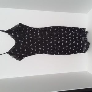 Wild Fable Black Dress  w/ Butterflies sz Small